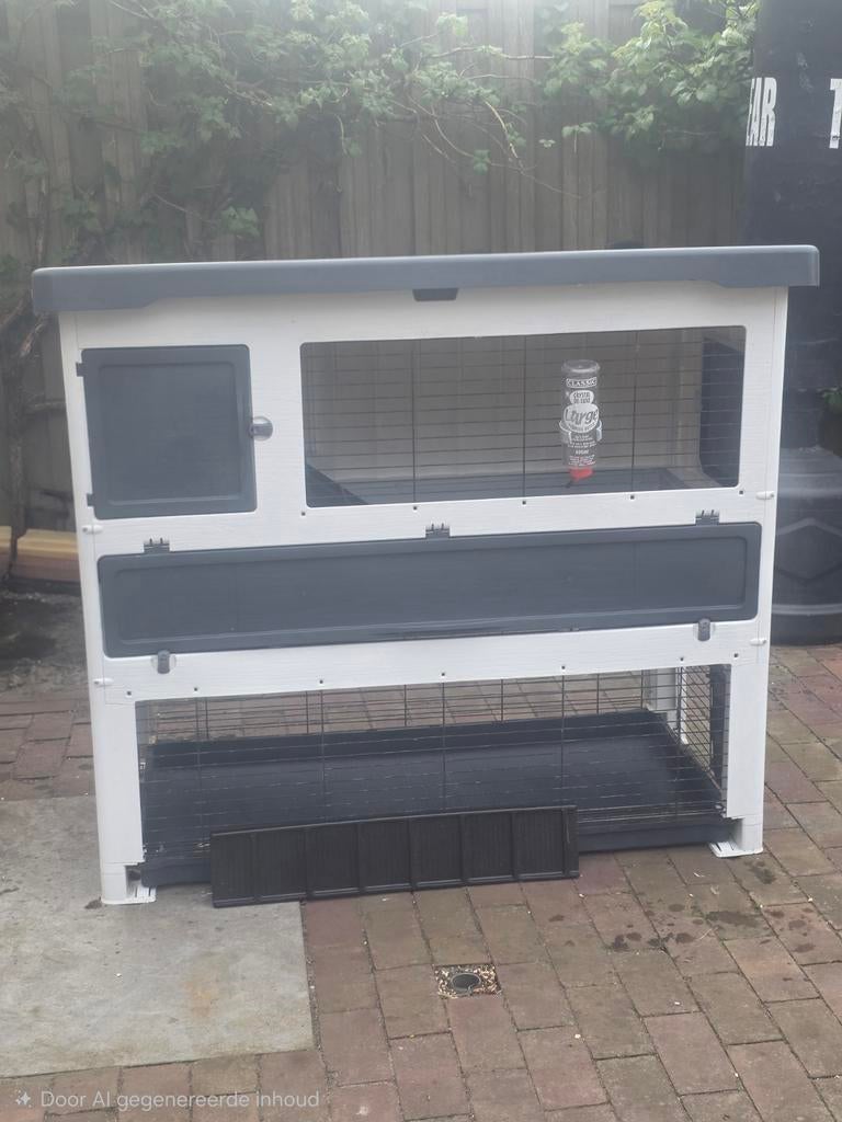 Ferplast konijnenhok Grand lodge 140, Dieren en Toebehoren, Ophalen, 110 cm of meer, Zo goed als nieuw, 90 cm of meer