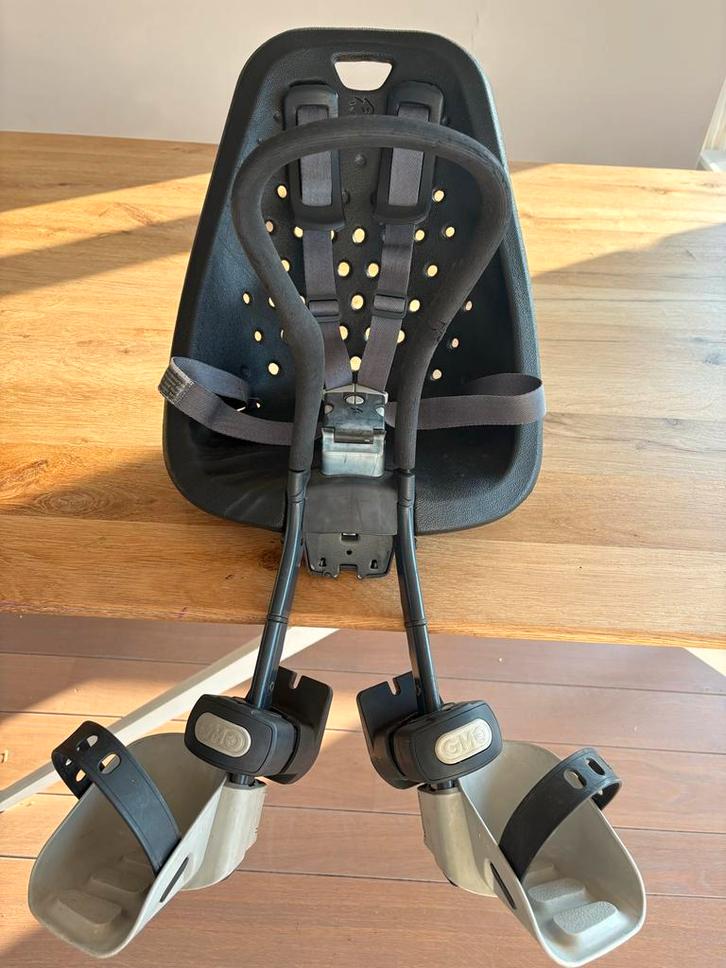 Yepp voorzitje, Fietsen en Brommers, Fietsaccessoires | Fietsstoeltjes, Gebruikt, Voorzitje, Voetsteuntjes, Ophalen