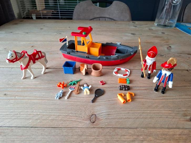 Playmobil Sinterklaas boot met accessoires, Kinderen en Baby's, Speelgoed | Overig, Gebruikt, Jongen of Meisje, Ophalen of Verzenden