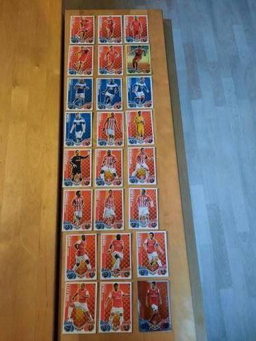 MATCH ATTAX TOPPS - TRADING CARDS - GROENE ACHTERKANT, Ophalen of Verzenden, Zo goed als nieuw, Buitenlandse clubs, Poster, Plaatje of Sticker