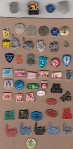 Verzameling Den Haag speldjes Ooievaar Stadswapen, Verzamelen, Gebruikt, Niet vindbaar, Niet vindbaar, Speldje of Pin