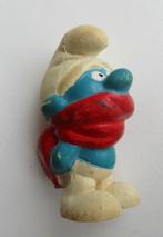 Oude smurf met rode sjaal Peyo Schleich wintersmurf, Ophalen of Verzenden, Gebruikt, Grote Smurf, Poppetje, Figuurtje of Knuffel