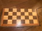Vintage Schaakspel in Houten Kist compleet en als nieuw, Een of twee spelers, Ophalen of Verzenden, Zo goed als nieuw, Reisspel