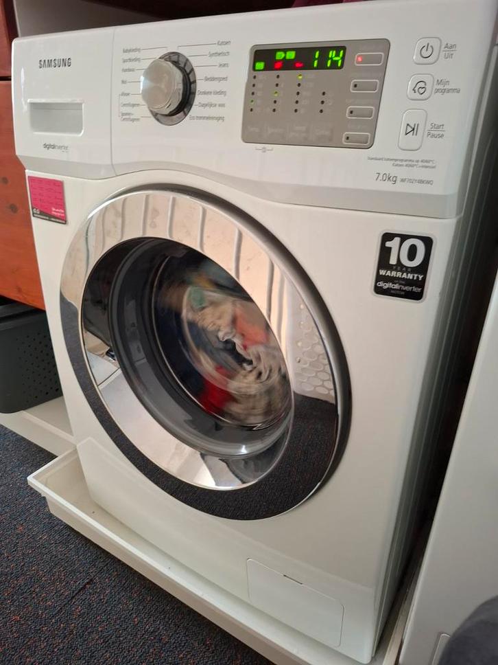 SAMSUNG WF702Y4BKWQ Wasmachine - 7kg incl. transportbouten, Witgoed en Apparatuur, Wasmachines, Zo goed als nieuw, Voorlader, 6 tot 8 kg