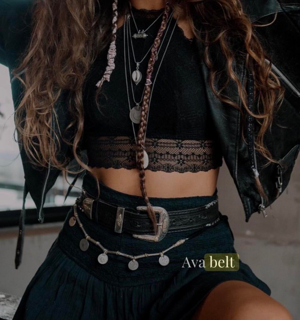 Ava Belt met munten MOOST Wanted, Zwart, Heupriem, Ophalen of Verzenden, Zo goed als nieuw