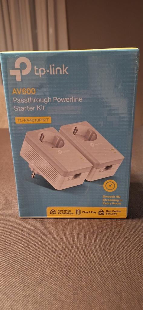 TP-Link AV600 Passthrough Powerline Starter Kit, Computers en Software, Powerlines, Nieuw, Ophalen of Verzenden