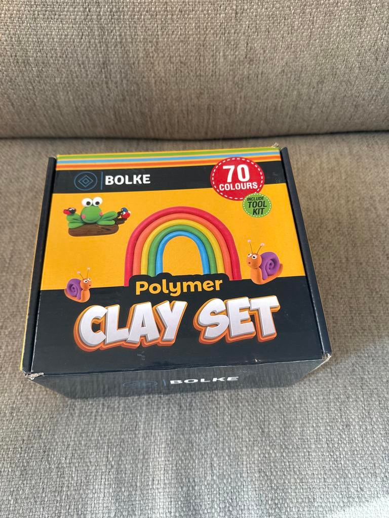 Bolke Polymer Kleiset - 70 Kleuren met Gereedschap, Hobby en Vrije tijd, Overige thema's, Nieuw, Meerkleurig, Ophalen of Verzenden