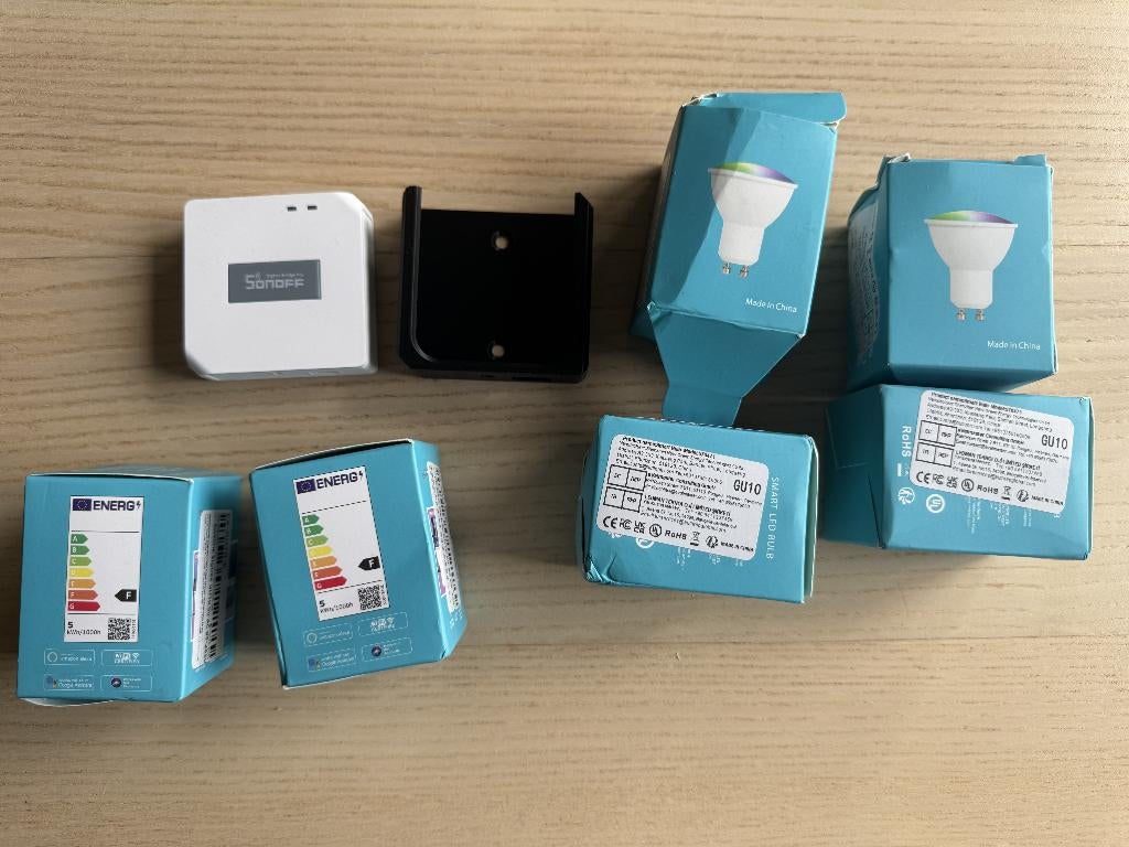 Sonoff bridge-p plus 6 zigbee gu10 ledlampen, Hobby en Vrije tijd, Elektronica-componenten, Ophalen of Verzenden, Nieuw