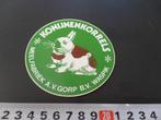 sticker konijnenkorrels meelfabriek a van gorp bv waspik, Ophalen, Zo goed als nieuw