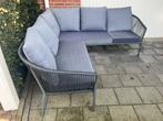 Leuke loungebank 1.80x1.80 met wasbare kussens, Ophalen, 4 zitplaatsen, Kunststof, Gebruikt