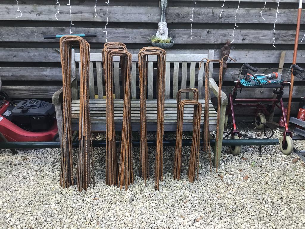 Betonijzer, betonstaal, haarspeld, haarspelden, Doe-het-zelf en Verbouw, Metalen, Ophalen, Nieuw, IJzer