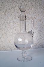 Glazen sier karafje gegraveerd., Ophalen of Verzenden, Zo goed als nieuw, Overige typen