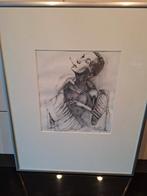 Ute Lemper Potloodtekening, Ophalen of Verzenden