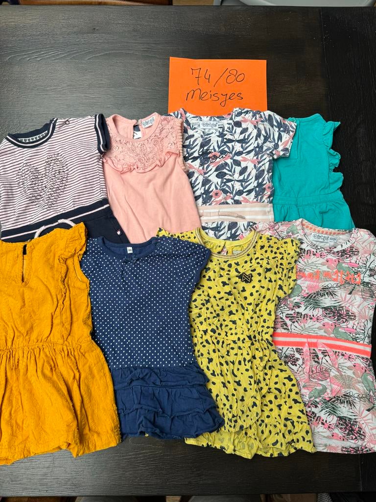 Meisjeskleding maat 74/80 - Leuke set!, Kinderen en Baby's, Babykleding | Maat 74, Ophalen of Verzenden, Gebruikt, Meisje, Setje