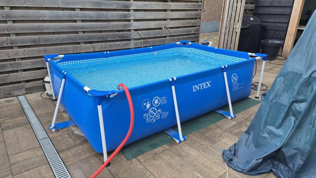 Intex zwembad 3x2 incl Intex zandfilterpomp, Ophalen, 200 tot 300 cm, 80 tot 120 cm, Zo goed als nieuw