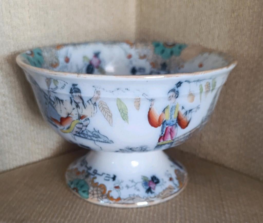 P. Regout, Timor, Maastricht, ca 1890, Chinese kom, Ophalen of Verzenden