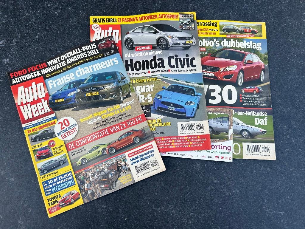 Ruim 500 stuks Autoweek te koop - jaren 1998 t/m 2023, Ophalen, Gelezen, Autoweek, Algemeen