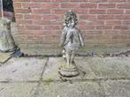 Massief stenen beeld - Meisje (59 cm), Tuin en Terras, Tuinbeelden, Ophalen, Gebruikt, Steen, Mensenbeeld
