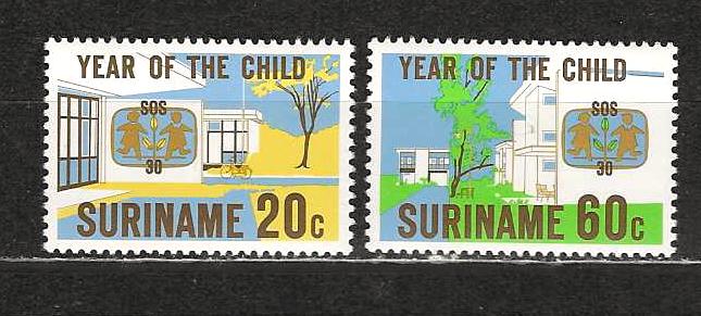 Suriname 183-184 postfris, Postzegels en Munten, Ophalen of Verzenden, Postfris