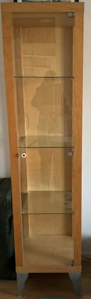 Vitrinekast, Huis en Inrichting, Kasten | Vitrinekasten, Ophalen, Minder dan 50 cm, Zo goed als nieuw, 150 tot 200 cm