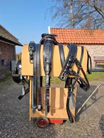 Ideal enkelspan mentuig / tuig full zwart leder, Dieren en Toebehoren, Paarden en Pony's | Hoofdstellen en Tuigage, Ophalen, Zo goed als nieuw