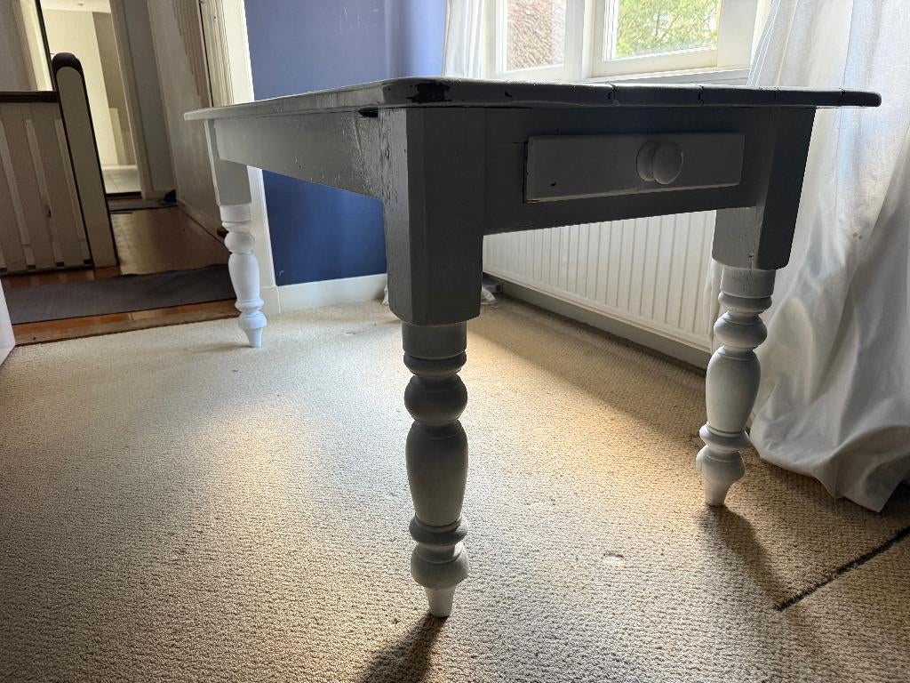 Tafel, Huis en Inrichting, Tafels | Eettafels, Gebruikt, Vijf personen of meer, 150 tot 200 cm, Grenenhout