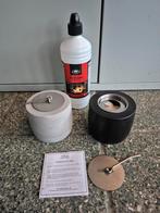 2 stuks JENS Living Tafelhaard met fles bio ethanol, nieuw, Ophalen of Verzenden, Nieuw, Vrijstaande haard, Overige soorten