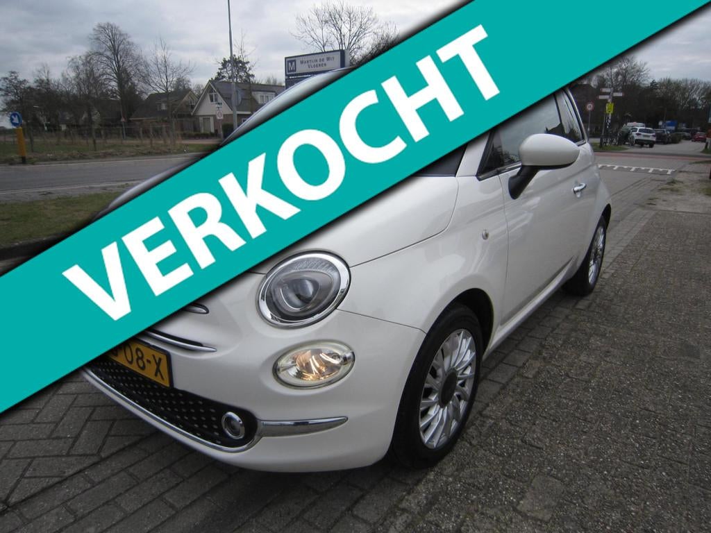 Fiat 500 1.2 Vintage '57 navi, Stof, Gebruikt, 4 cilinders, 840 kg