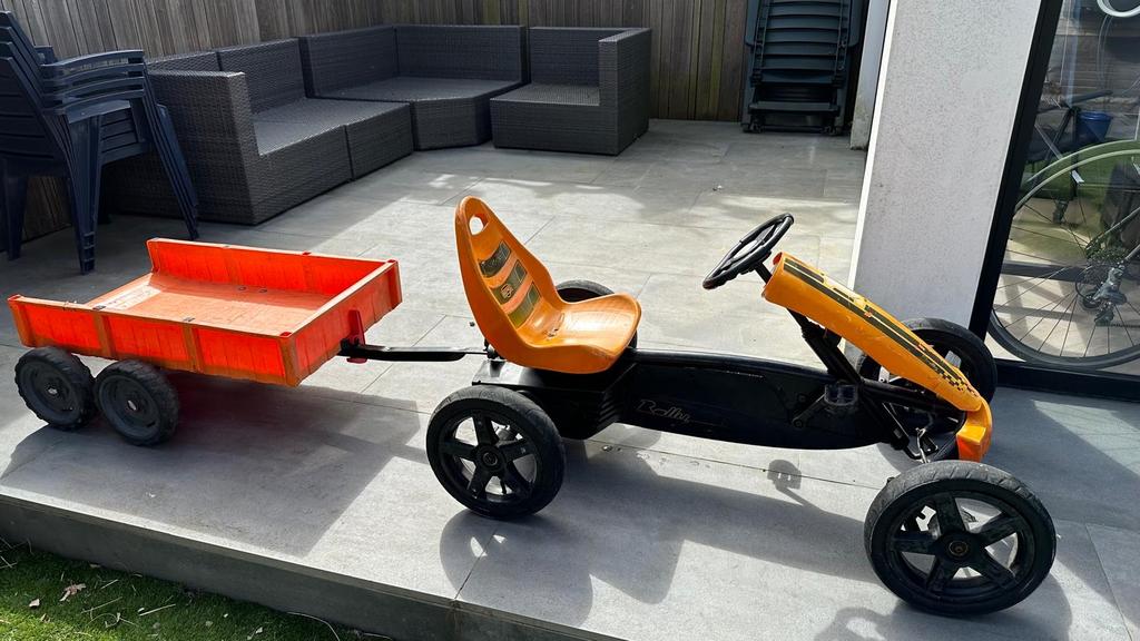 Berg rally skelter met kipkar, Ophalen, Gebruikt, Berg