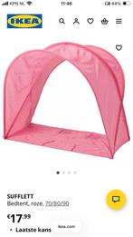 Bedtent Ikea Roze, Ophalen of Verzenden, Gebruikt, Minder dan 140 cm, Minder dan 70 cm
