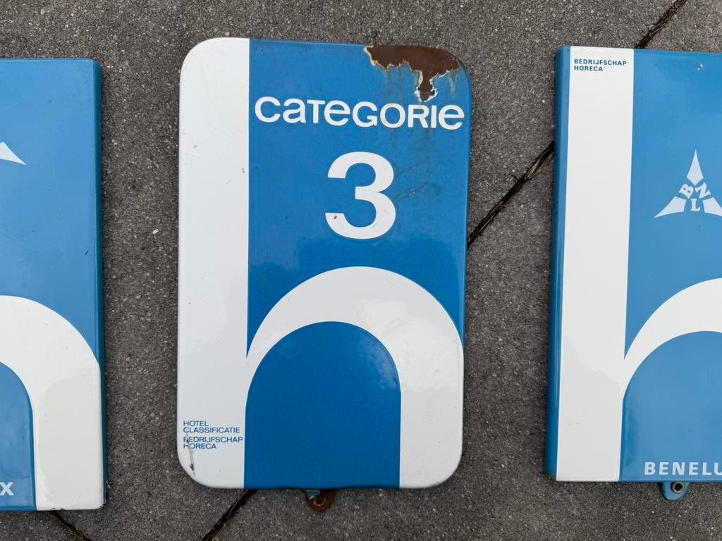 Horeca emaille borden, Reclamebord, Gebruikt, I, Ophalen of Verzenden