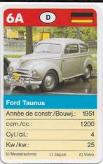 Kw4516 autokaartje 6a ford taunus, Ophalen of Verzenden, Zo goed als nieuw, Auto's