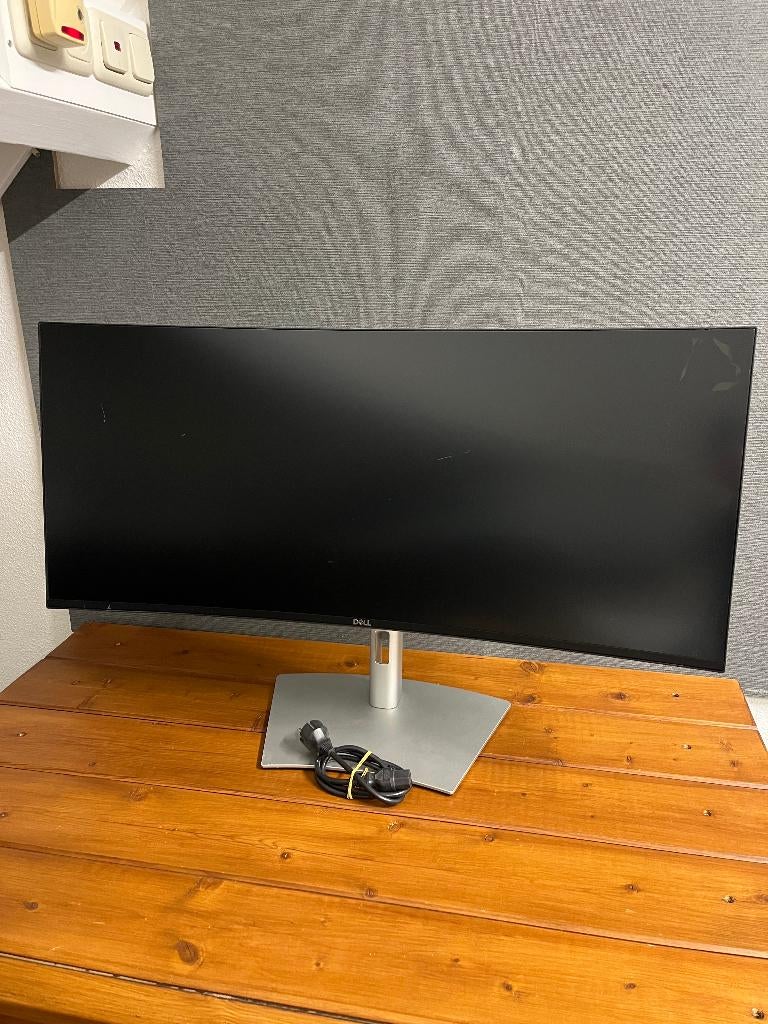 SCHERM KAPOT !! DELL U3421WE Curved Ultrawide Monitor, Computers en Software, Monitoren, Ophalen, Gebruikt, Curved, USB-C
