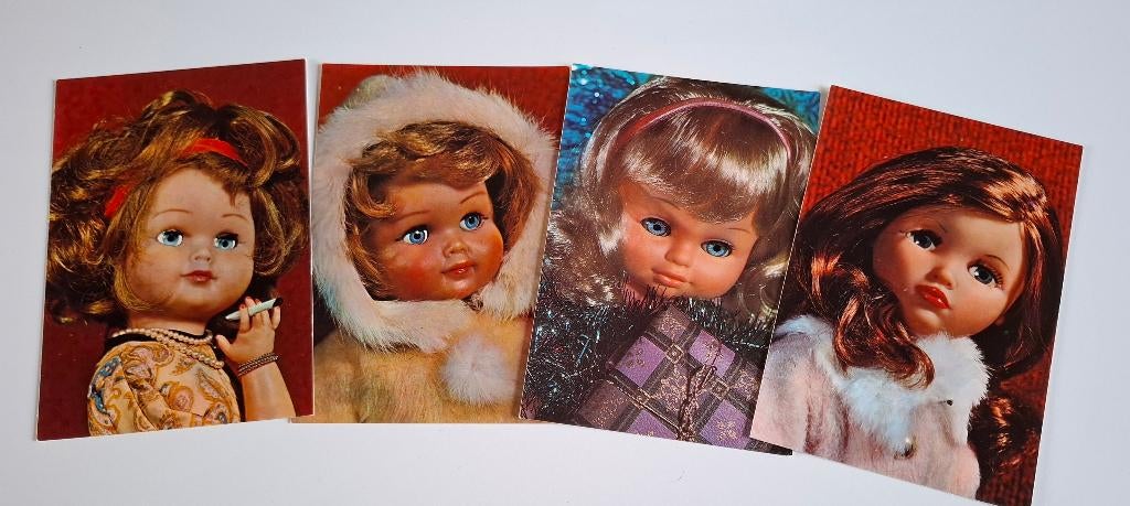 Jaren 70 tienerkaarten ansichtkaarten poppen, Ophalen, 1960 tot 1980, Ongelopen, Overige thema's