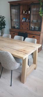 DEZE WEEK FABRIEKSVERKOOP eiken eettafel 260x100cm old oak, Eikenhout, Ophalen of Verzenden, Vijf personen of meer, 200 cm of meer