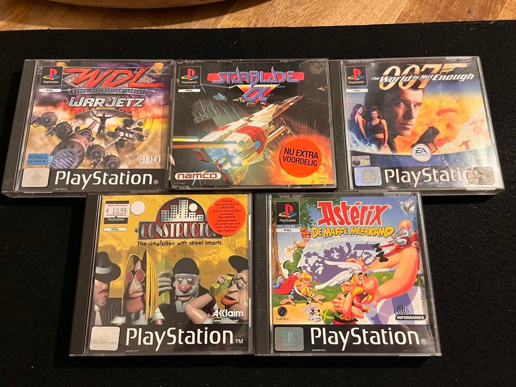PlayStation 1 games - 5 stuks - Zonder boekjes, Spelcomputers en Games, Games | Sony PlayStation 1, Avontuur en Actie, Gebruikt