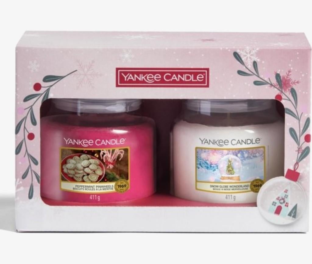 Yankee candle giftset 2 kaarsen NIEUW, Ophalen, Nieuw, Overige materialen, Minder dan 25 cm