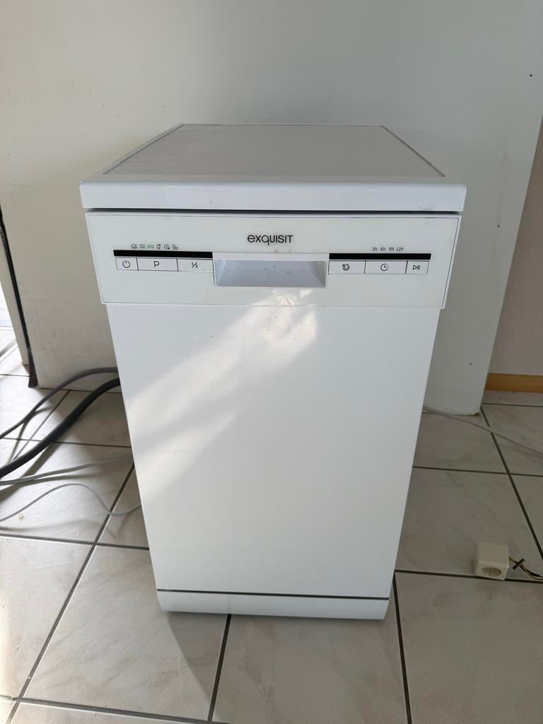 Compacte Exquisit vaatwasser - Ideaal voor kleine ruimtes, Ophalen, Eco programma, Zo goed als nieuw, 85 tot 90 cm