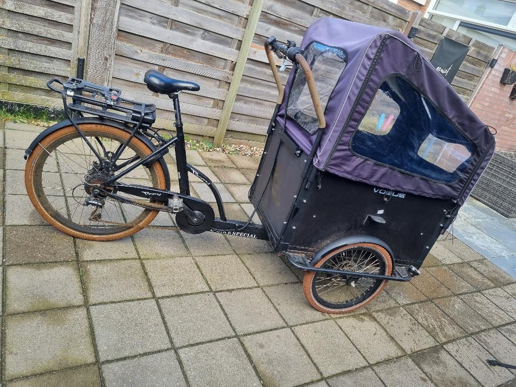 Troy bakfiets., 4 kinderen of meer, Gebruikt, Huif, Ophalen