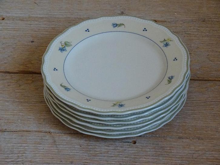 6x Taartbordje, Bavaria Seltmann Weiden, gaaf, Antiek en Kunst, Antiek | Servies los, Ophalen of Verzenden