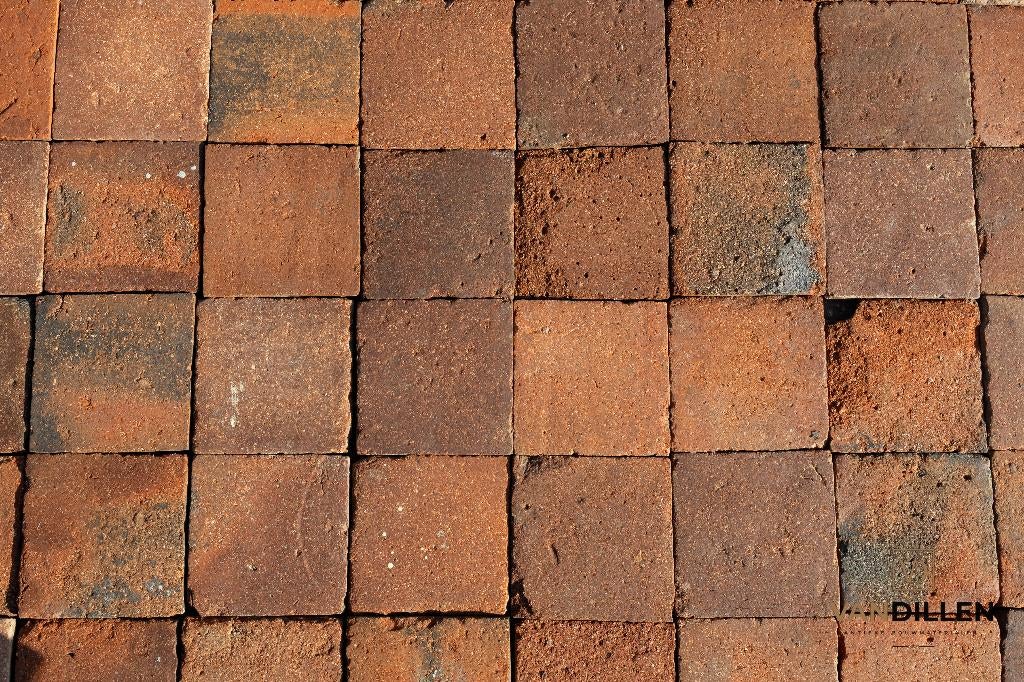 Antieke Franse plavuizen 16x16x2 110m2 mooie nuance, Steen of Klei, Minder dan 50 cm, Ophalen of Verzenden, 10 m² of meer