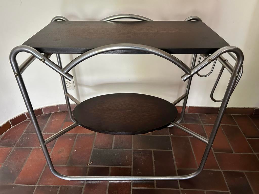 Antieke Art Deco / Bauhaus stijl salontafel /bijzettafel, Ophalen