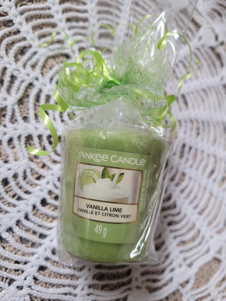 Yankee Candle Vanilla Lime Kaars, Overige materialen, Nieuw, Ophalen of Verzenden, Kaars