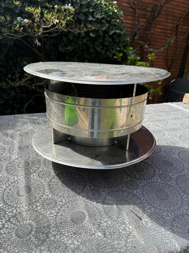 Rvs trekkap voor dubbelwandige buis diameter 250mm, Ophalen, Gebruikt, Overige soorten