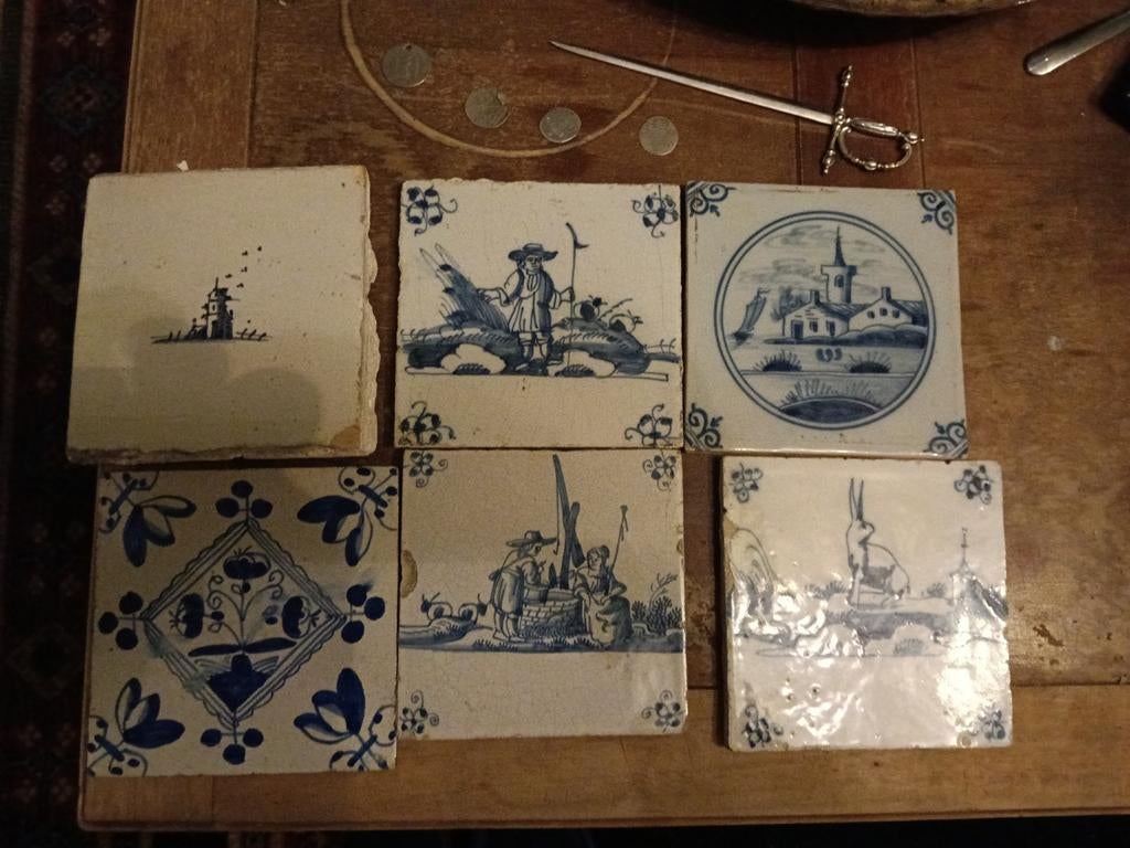 6 tegels tekoop, Ophalen of Verzenden