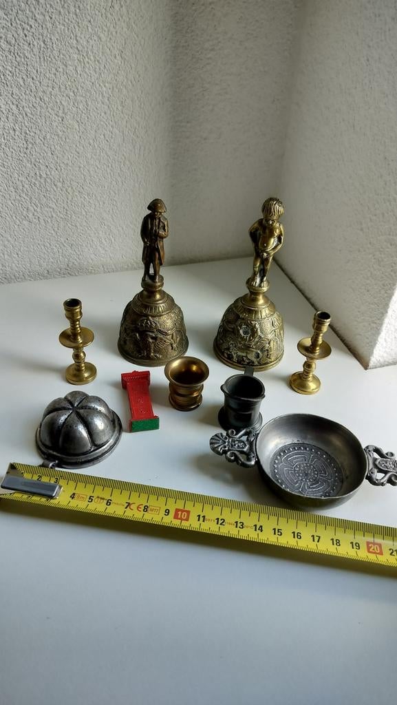 Lotje koperen en tinnen decoratieve items, Antiek en Kunst, Antiek | Koper en Brons, Verzenden, Koper