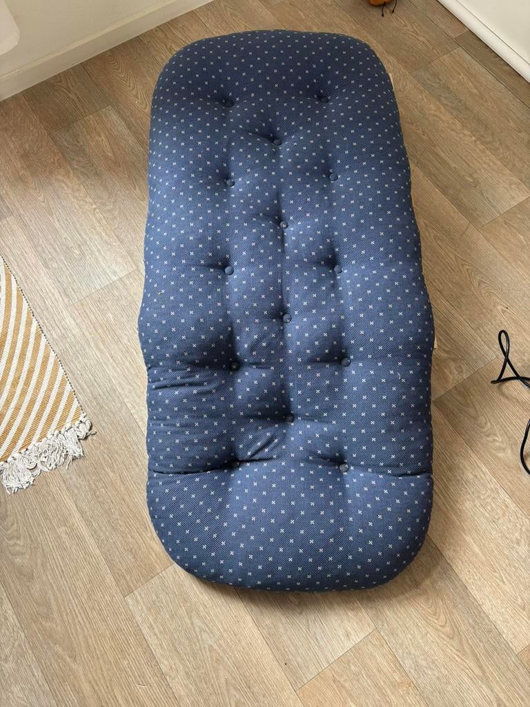 Kussen + palet, Ophalen, Gebruikt, Blauw, Rechthoekig