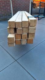 10 vierkante palen, Tuin en Terras, Palen, Balken en Planken, Ophalen, Zo goed als nieuw, 180 tot 250 cm, Palen