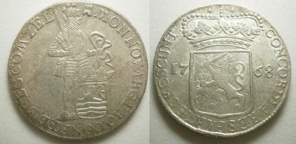 Zeeland Zilver Dukaat 1768, Vóór koninkrijk, Zilver, Ophalen of Verzenden, Losse munt