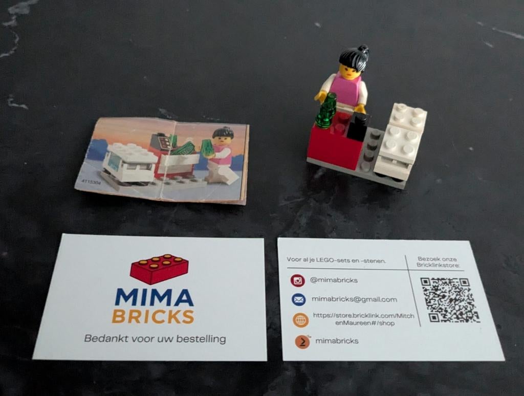 Lego vintage ijsco kraam 2885, Ophalen of Verzenden, Lego, Lego, Lego